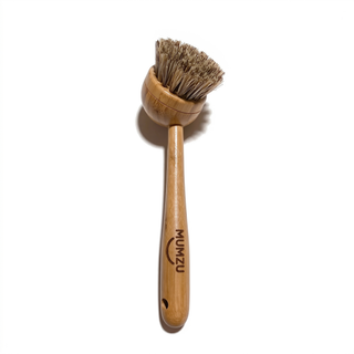 Natural Bamboo Scrub Brush Set