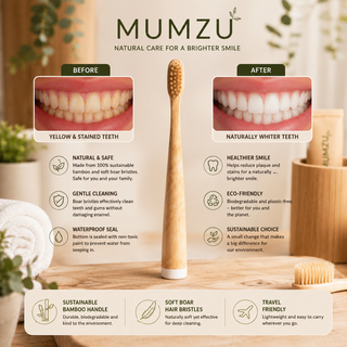 Boar Bristle & Bamboo Toothbrush