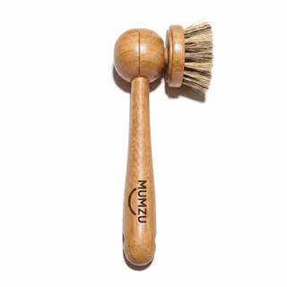 Natural Bamboo Scrub Brush Set